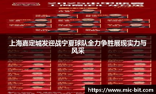 上海嘉定城发迎战宁夏球队全力争胜展现实力与风采